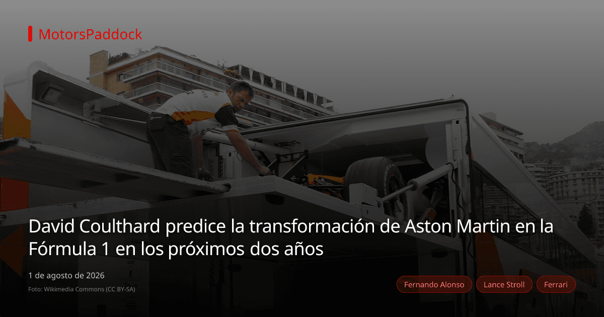 David Coulthard predice la transformación de Aston Martin en la Fórmula 1 en los próximos dos años