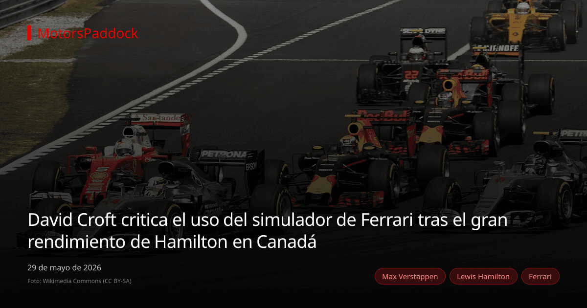 David Croft critica el uso del simulador de Ferrari tras el gran rendimiento de Hamilton en Canadá
