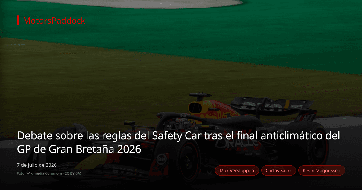 Debate sobre las reglas del Safety Car tras el final anticlimático del GP de Gran Bretaña 2026