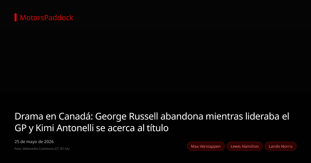 Drama en Canadá: George Russell abandona mientras lideraba el GP y Kimi Antonelli se acerca al título