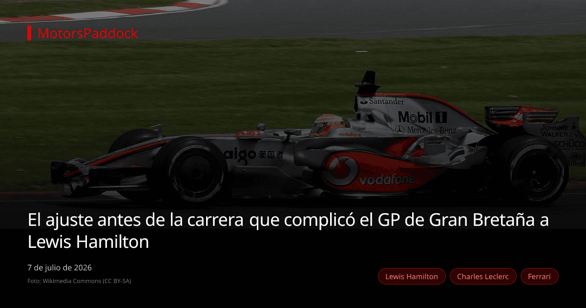 El ajuste antes de la carrera que complicó el GP de Gran Bretaña a Lewis Hamilton