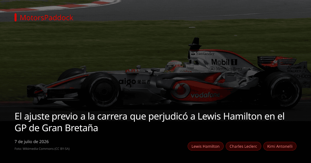 El ajuste previo a la carrera que perjudicó a Lewis Hamilton en el GP de Gran Bretaña