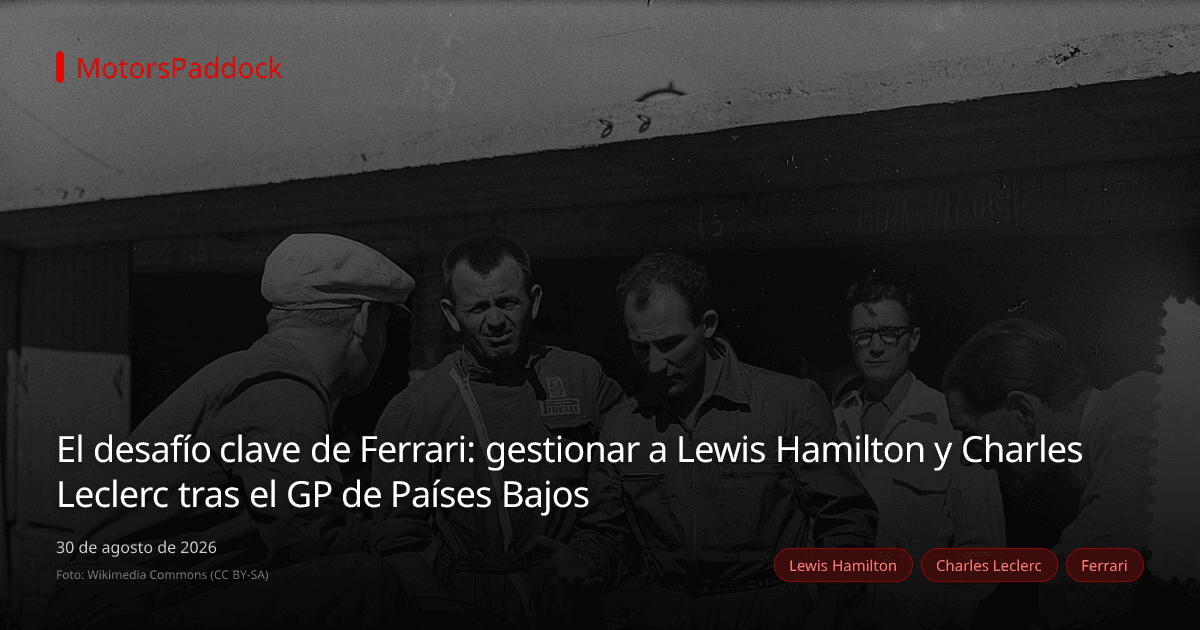 El desafío clave de Ferrari: gestionar a Lewis Hamilton y Charles Leclerc tras el GP de Países Bajos