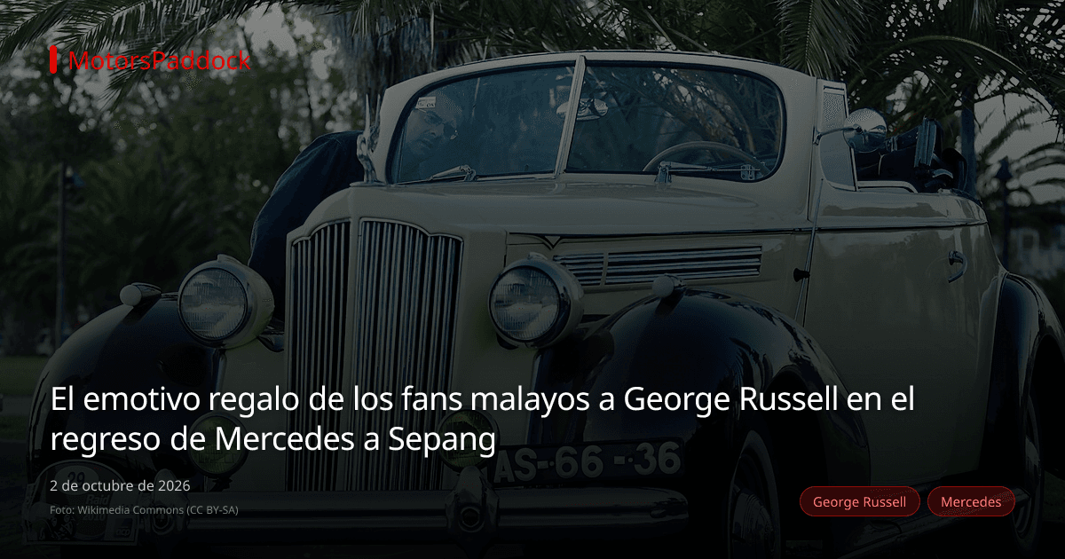 El emotivo regalo de los fans malayos a George Russell en el regreso de Mercedes a Sepang