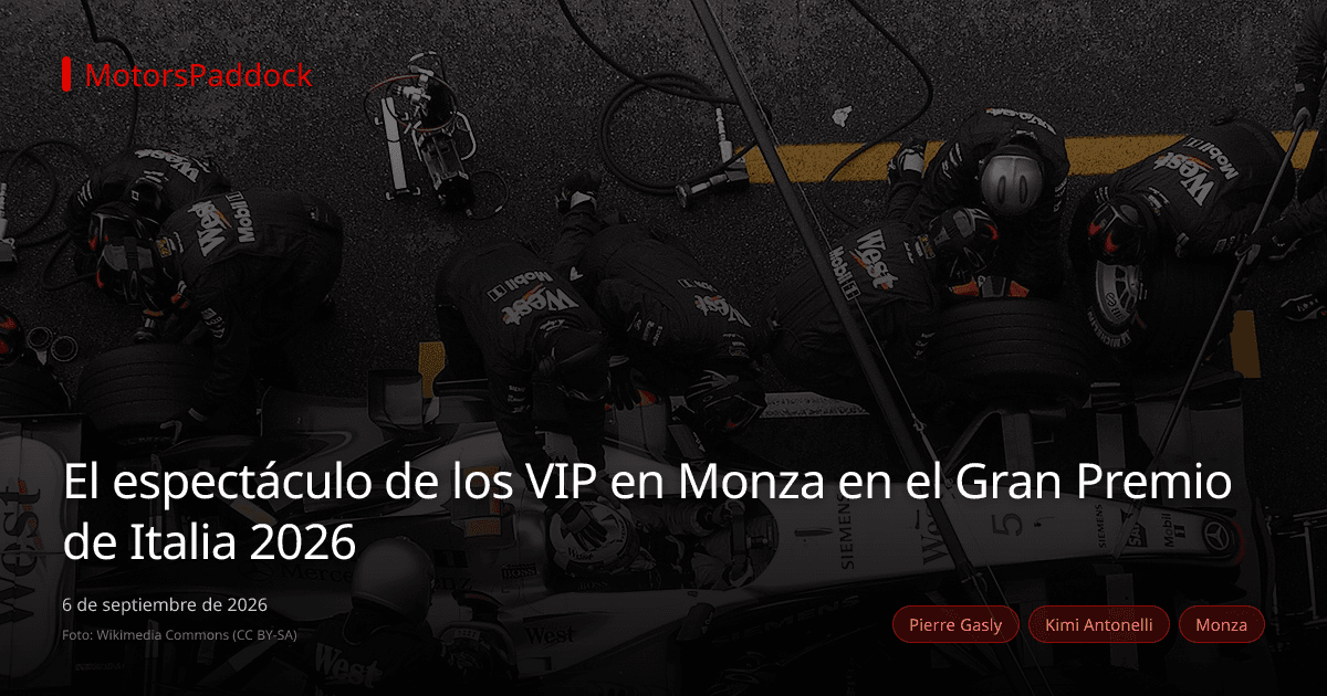 El espectáculo de los VIP en Monza en el Gran Premio de Italia 2026