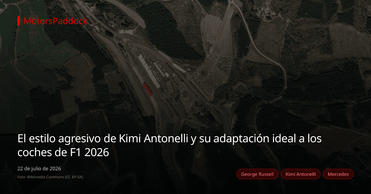El estilo agresivo de Kimi Antonelli y su adaptación ideal a los coches de F1 2026
