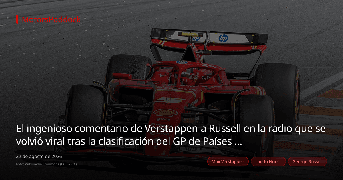 El ingenioso comentario de Verstappen a Russell en la radio que se volvió viral tras la clasificación del GP de Países Bajos