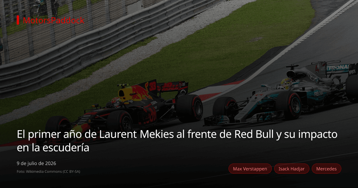 El primer año de Laurent Mekies al frente de Red Bull y su impacto en la escudería