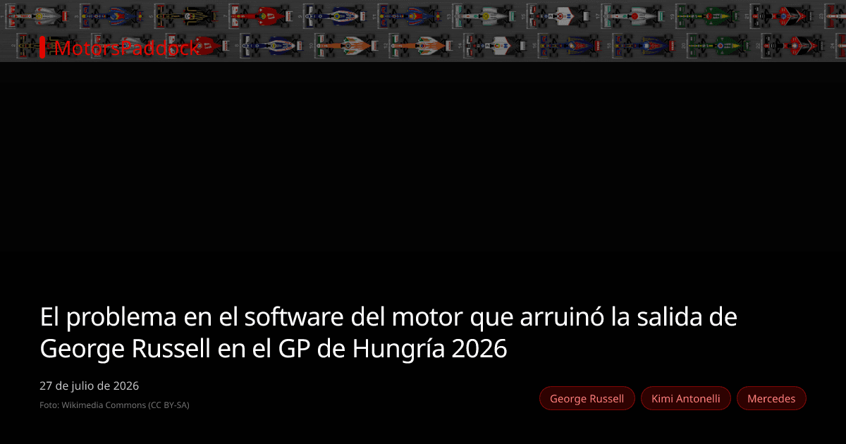 El problema en el software del motor que arruinó la salida de George Russell en el GP de Hungría 2026