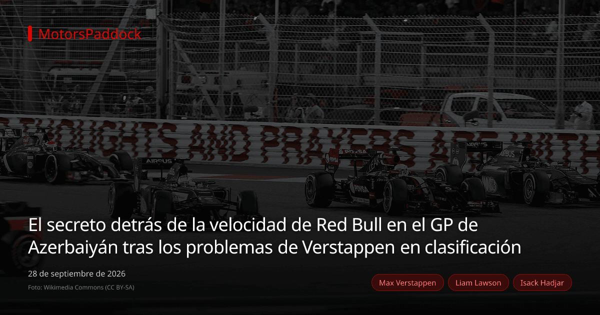El secreto detrás de la velocidad de Red Bull en el GP de Azerbaiyán tras los problemas de Verstappen en clasificación