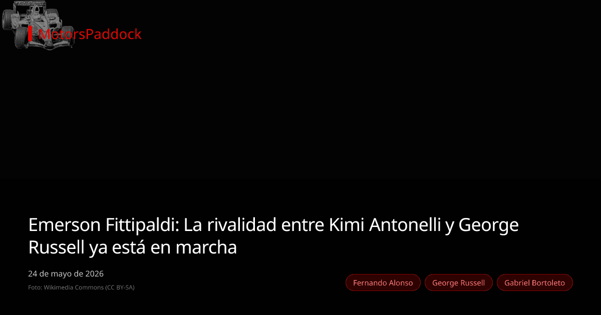 Emerson Fittipaldi: La rivalidad entre Kimi Antonelli y George Russell ya está en marcha