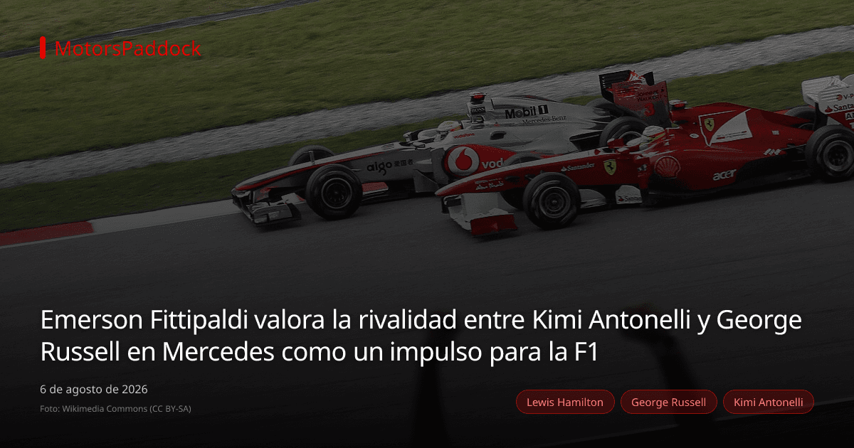 Emerson Fittipaldi valora la rivalidad entre Kimi Antonelli y George Russell en Mercedes como un impulso para la F1