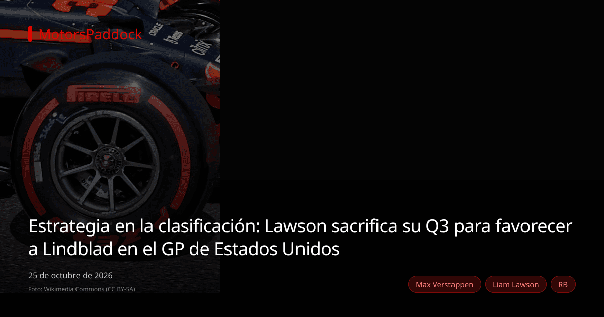 Estrategia en la clasificación: Lawson sacrifica su Q3 para favorecer a Lindblad en el GP de Estados Unidos