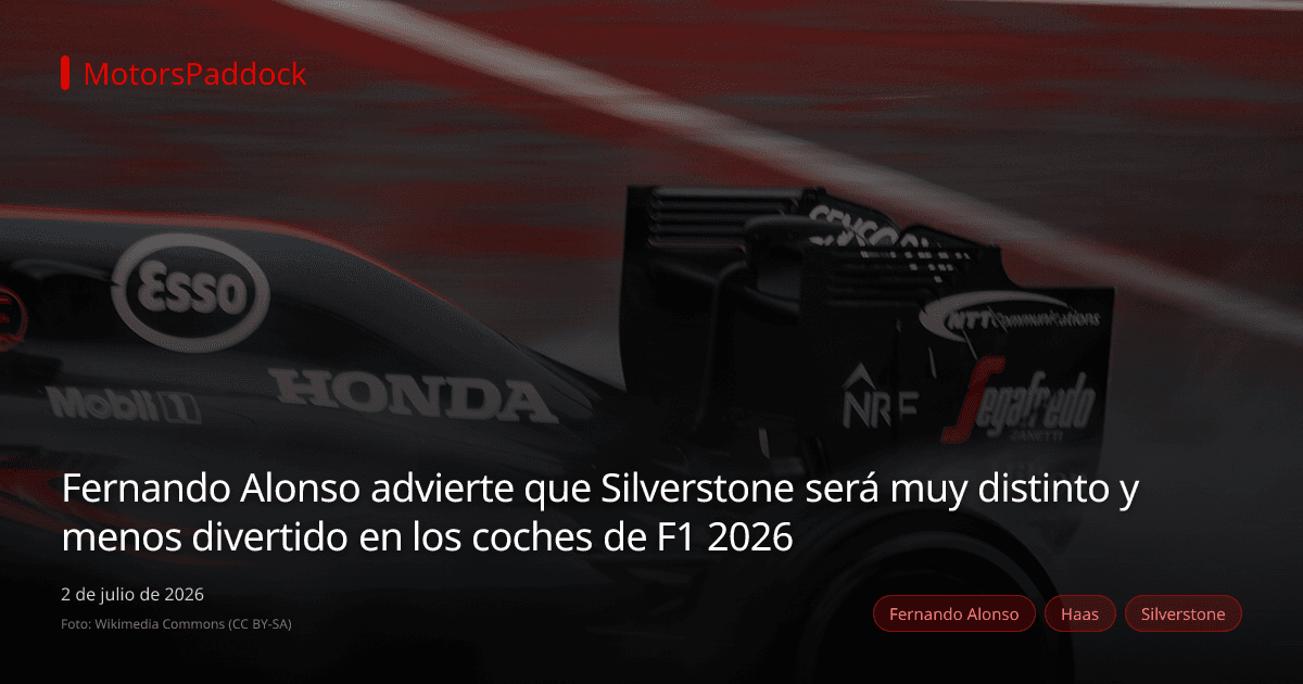 Fernando Alonso advierte que Silverstone será muy distinto y menos divertido en los coches de F1 2026