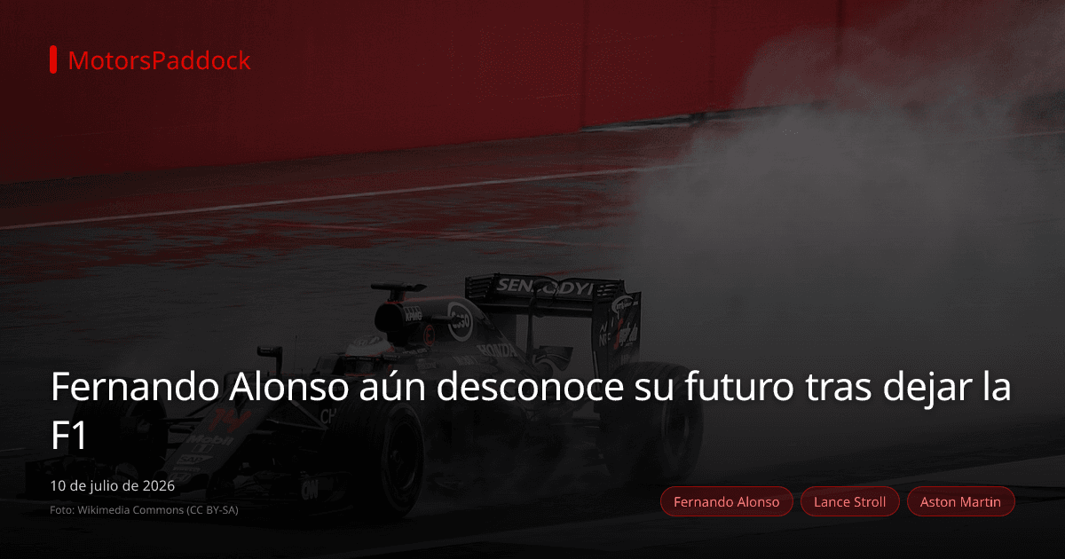 Fernando Alonso aún desconoce su futuro tras dejar la F1