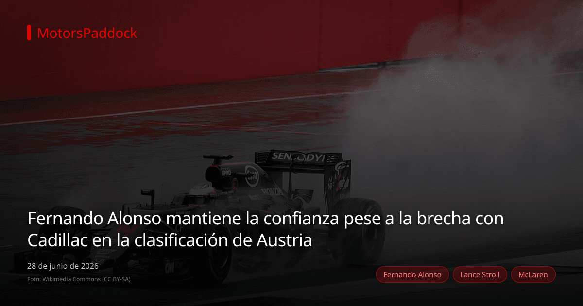 Fernando Alonso mantiene la confianza pese a la brecha con Cadillac en la clasificación de Austria