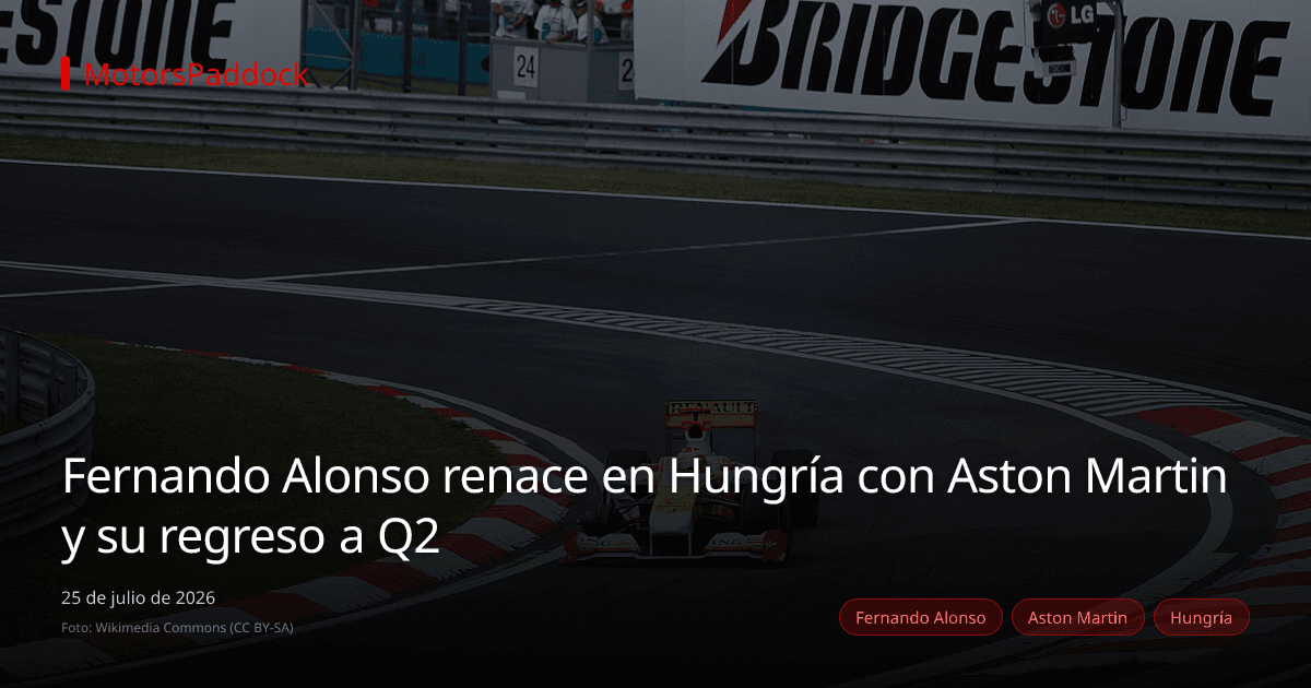 Fernando Alonso renace en Hungría con Aston Martin y su regreso a Q2
