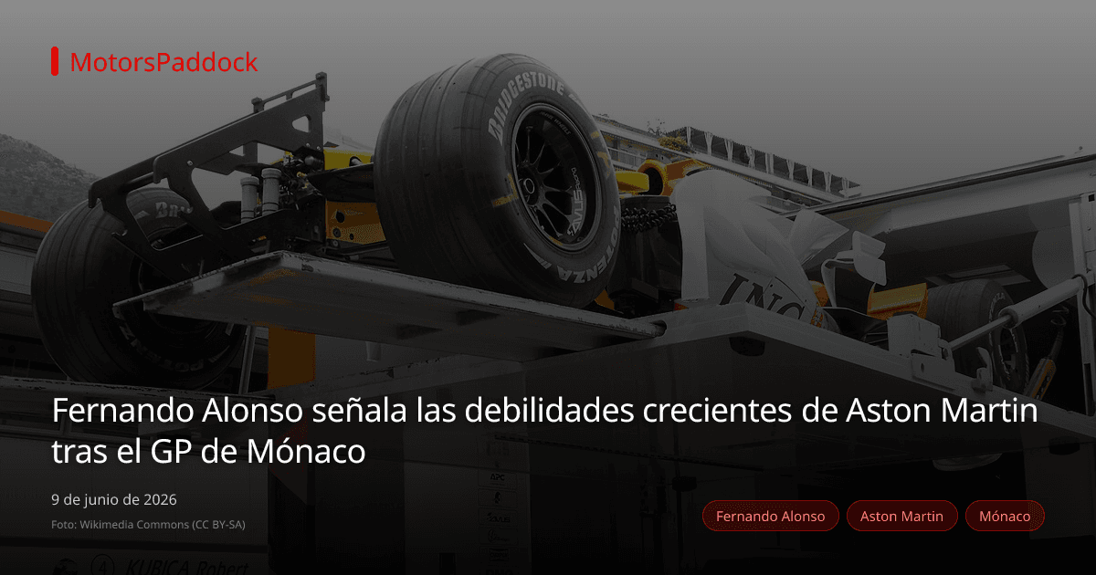 Fernando Alonso señala las debilidades crecientes de Aston Martin tras el GP de Mónaco