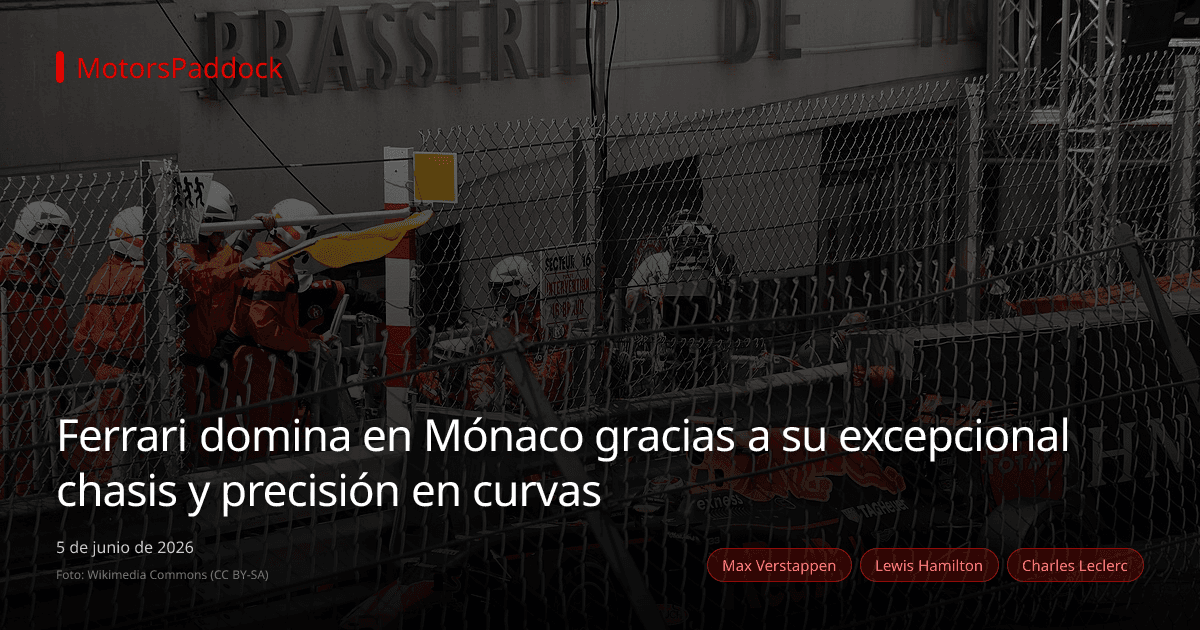 Ferrari domina en Mónaco gracias a su excepcional chasis y precisión en curvas