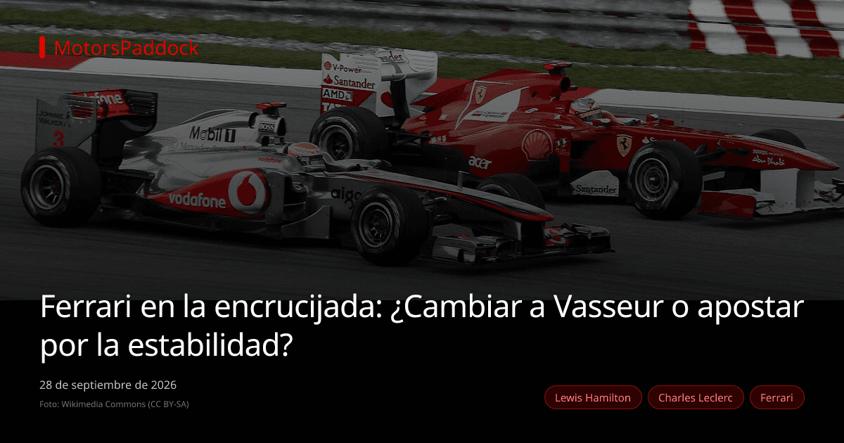 Ferrari en la encrucijada: ¿Cambiar a Vasseur o apostar por la estabilidad?