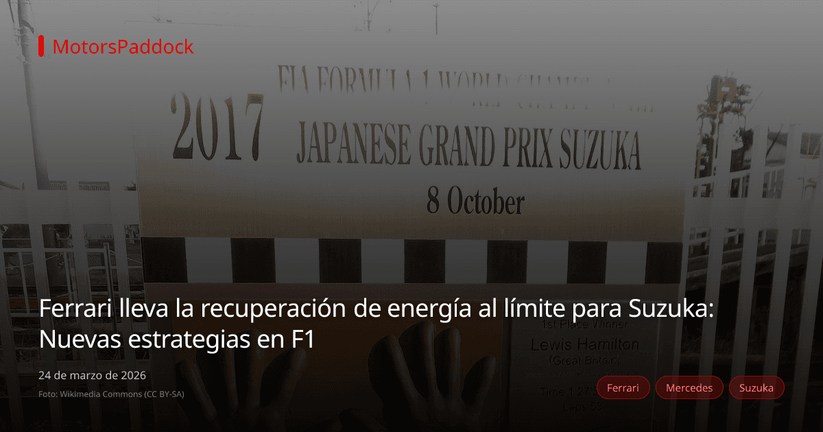 Ferrari lleva la recuperación de energía al límite para Suzuka: Nuevas estrategias en F1