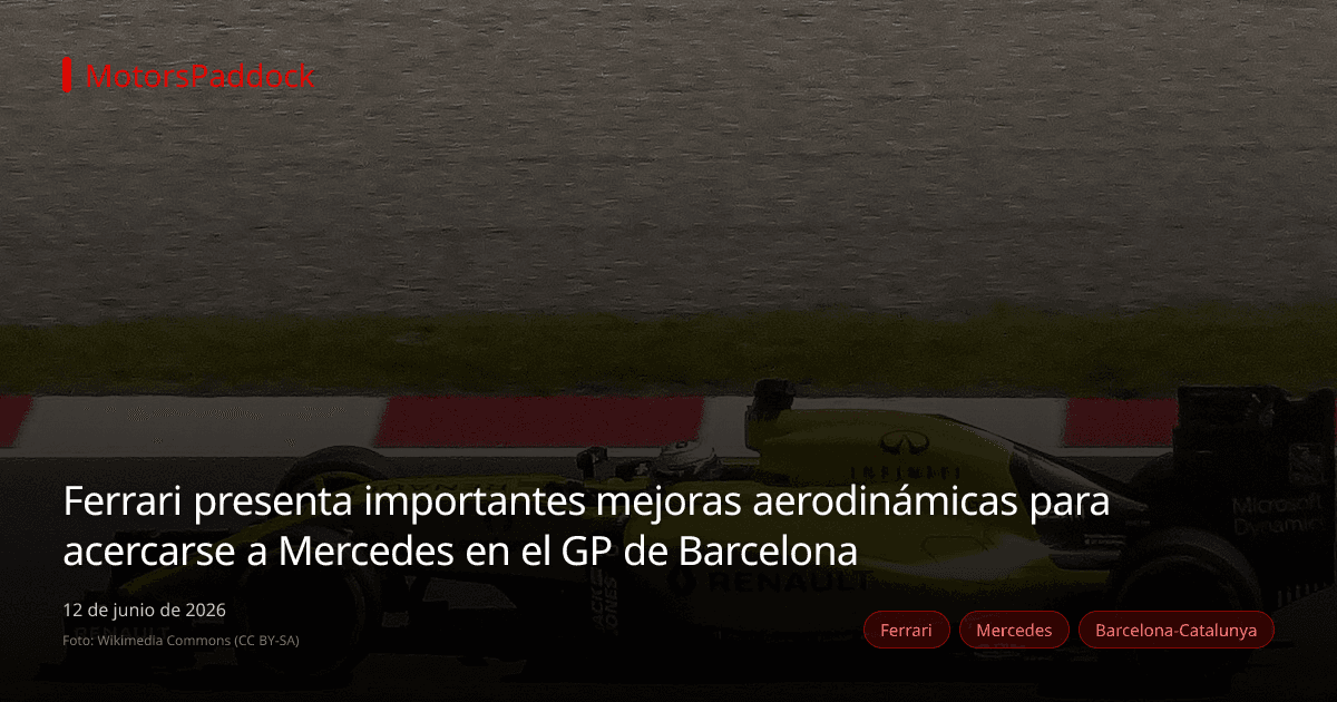 Ferrari presenta importantes mejoras aerodinámicas para acercarse a Mercedes en el GP de Barcelona
