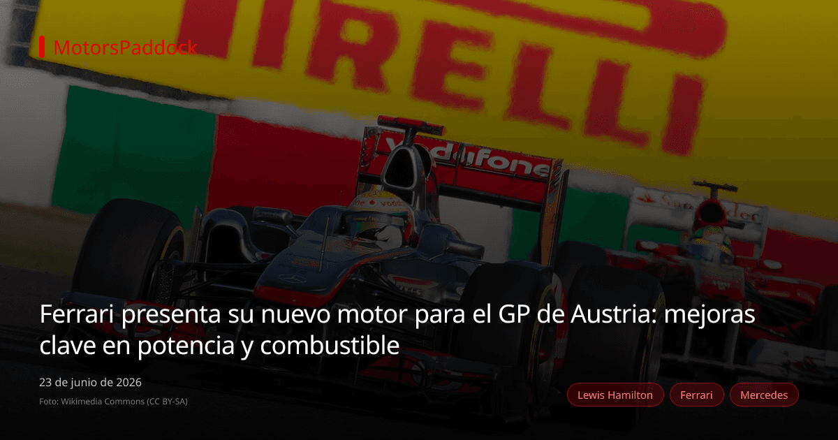 Ferrari presenta su nuevo motor para el GP de Austria: mejoras clave en potencia y combustible