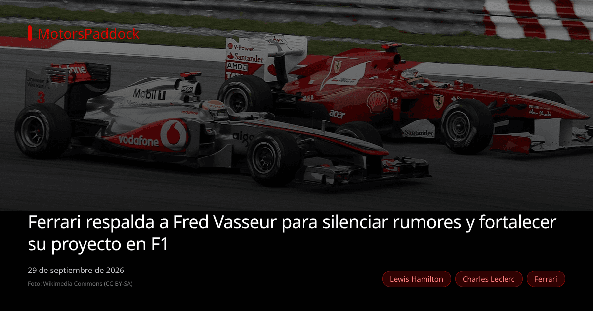Ferrari respalda a Fred Vasseur para silenciar rumores y fortalecer su proyecto en F1