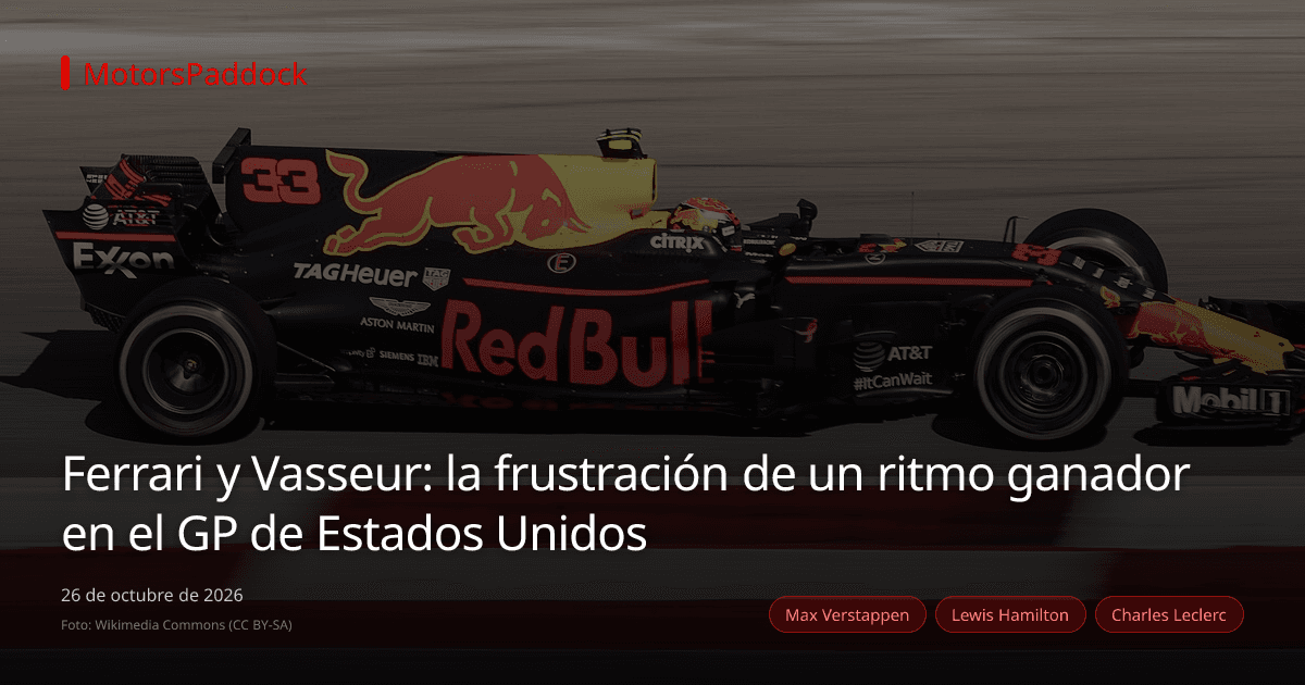 Ferrari y Vasseur: la frustración de un ritmo ganador en el GP de Estados Unidos