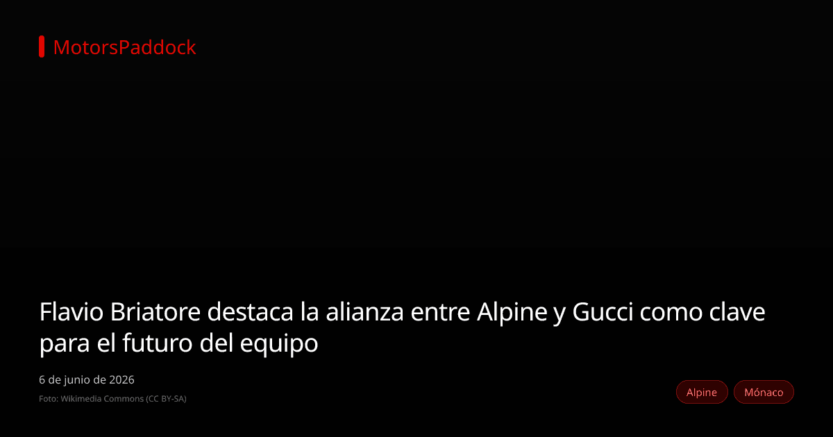 Flavio Briatore destaca la alianza entre Alpine y Gucci como clave para el futuro del equipo