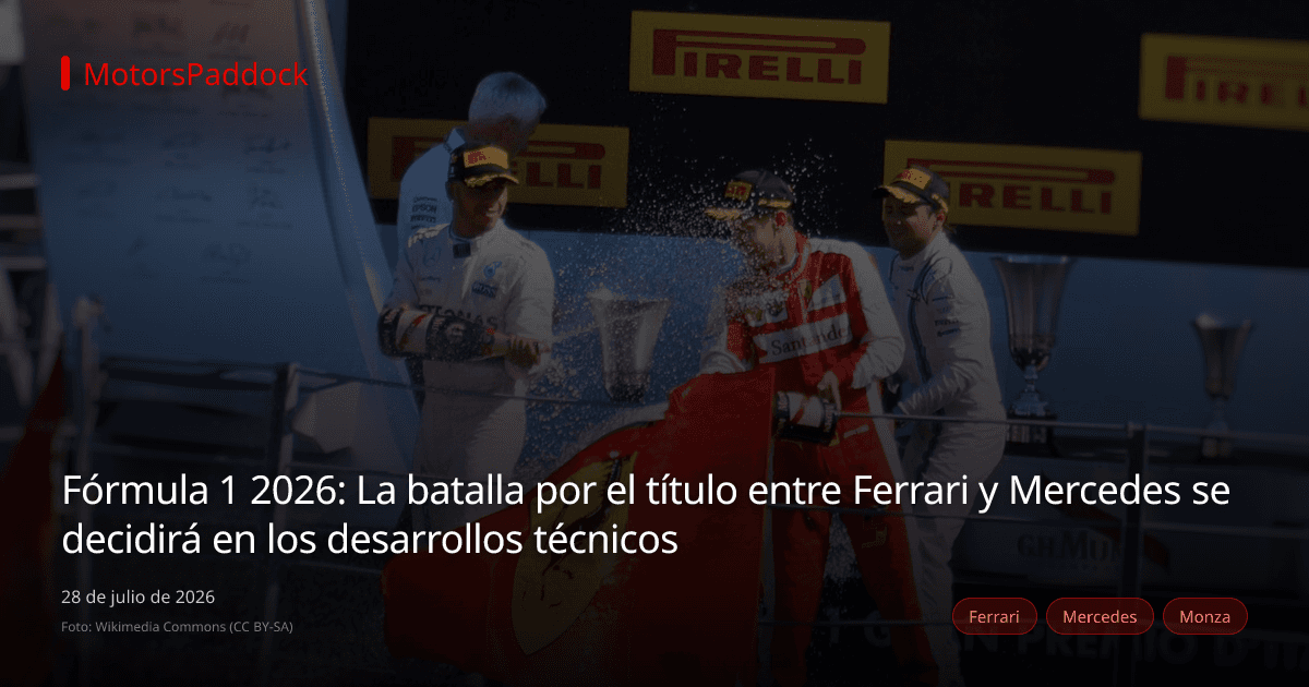 Fórmula 1 2026: La batalla por el título entre Ferrari y Mercedes se decidirá en los desarrollos técnicos