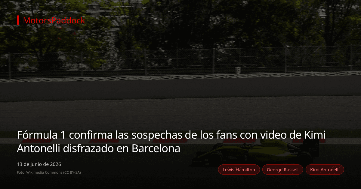 Fórmula 1 confirma las sospechas de los fans con video de Kimi Antonelli disfrazado en Barcelona