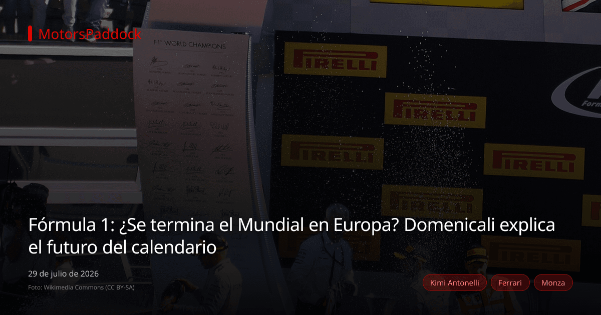 Fórmula 1: ¿Se termina el Mundial en Europa? Domenicali explica el futuro del calendario