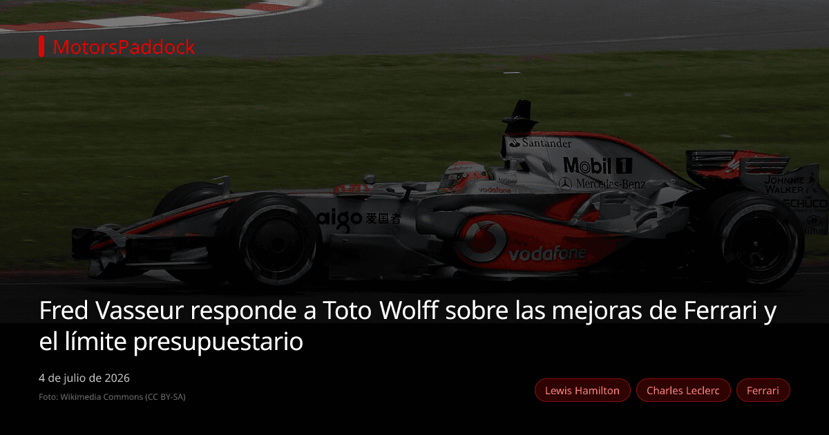 Fred Vasseur responde a Toto Wolff sobre las mejoras de Ferrari y el límite presupuestario