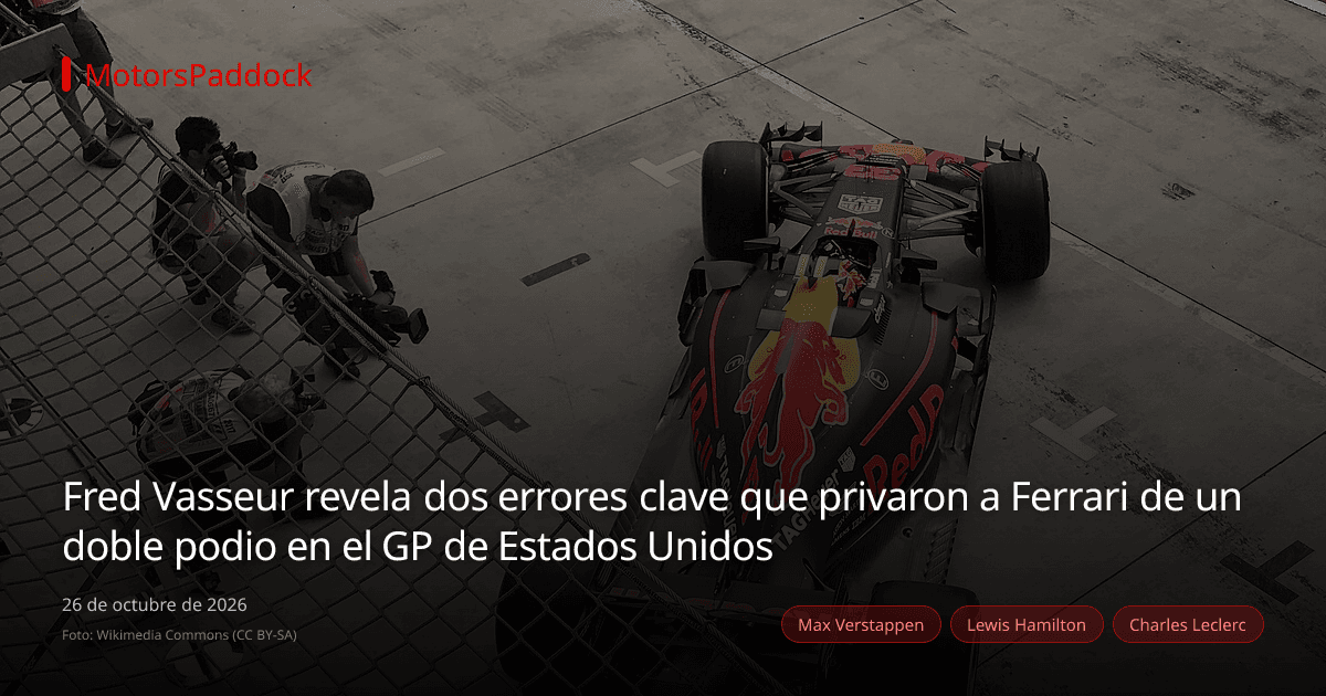 Fred Vasseur revela dos errores clave que privaron a Ferrari de un doble podio en el GP de Estados Unidos