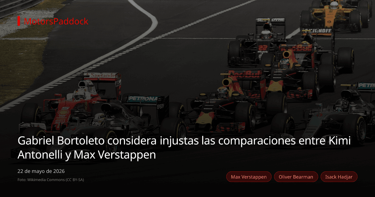 Gabriel Bortoleto considera injustas las comparaciones entre Kimi Antonelli y Max Verstappen