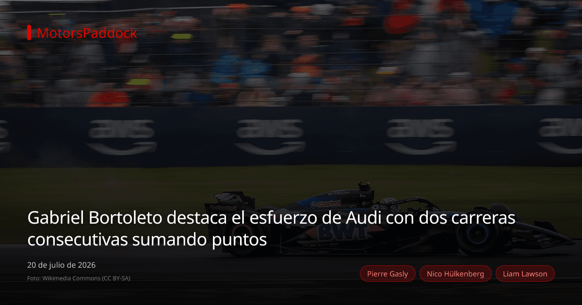 Gabriel Bortoleto destaca el esfuerzo de Audi con dos carreras consecutivas sumando puntos