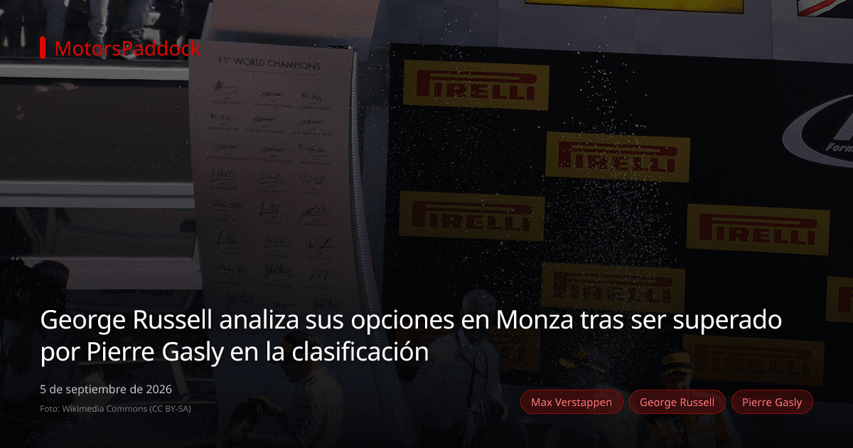 George Russell analiza sus opciones en Monza tras ser superado por Pierre Gasly en la clasificación