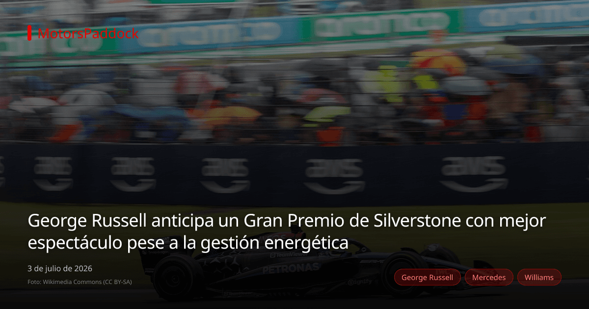 George Russell anticipa un Gran Premio de Silverstone con mejor espectáculo pese a la gestión energética