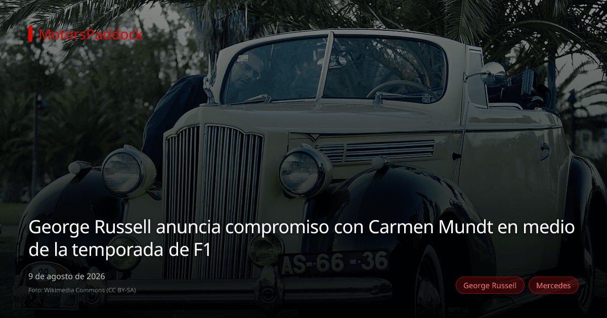 George Russell anuncia compromiso con Carmen Mundt en medio de la temporada de F1
