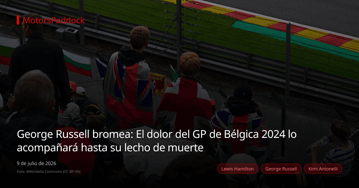 George Russell bromea: El dolor del GP de Bélgica 2024 lo acompañará hasta su lecho de muerte