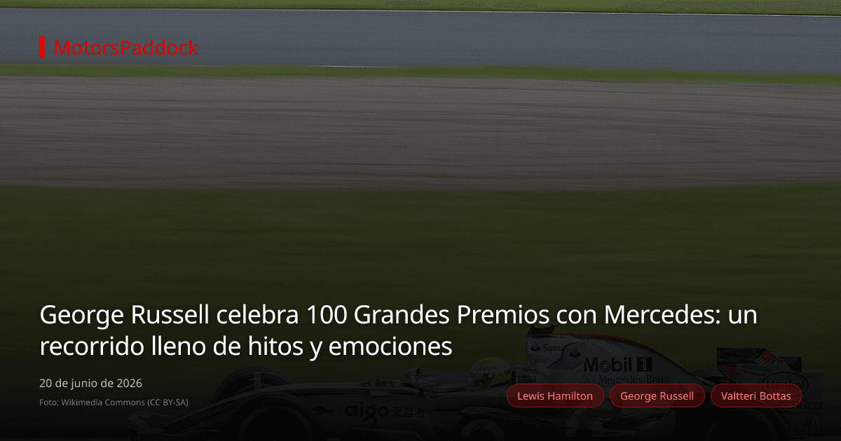 George Russell celebra 100 Grandes Premios con Mercedes: un recorrido lleno de hitos y emociones