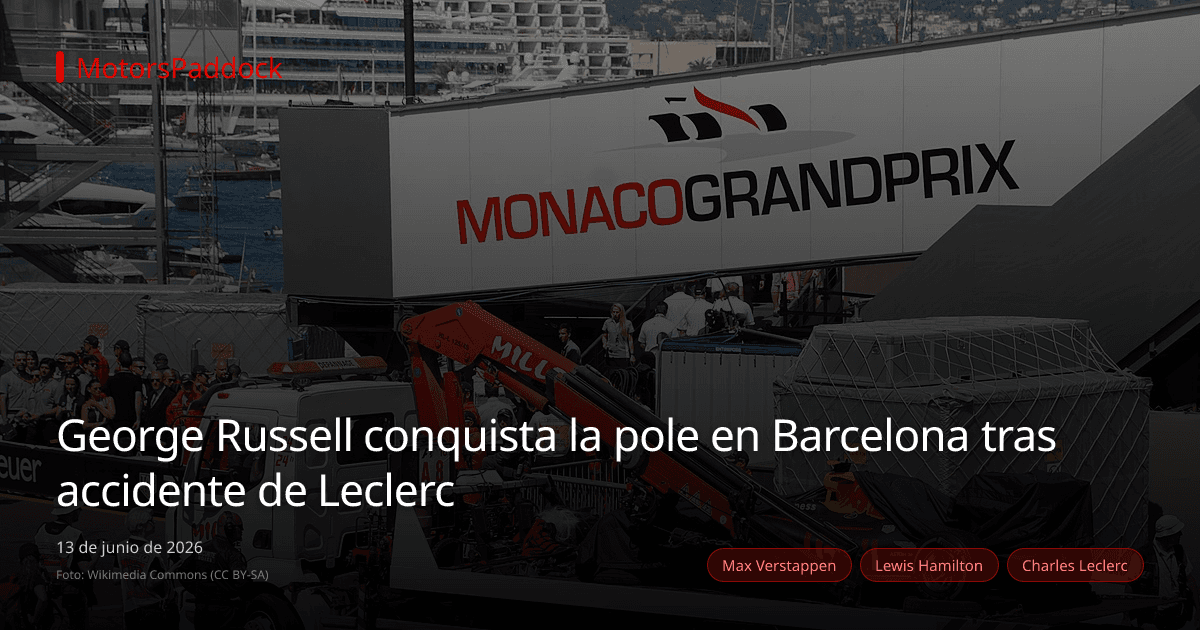 George Russell conquista la pole en Barcelona tras accidente de Leclerc
