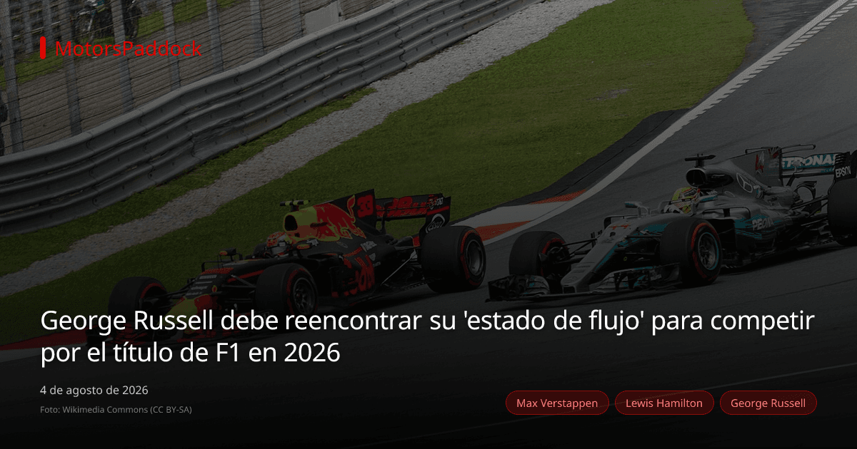 George Russell debe reencontrar su 'estado de flujo' para competir por el título de F1 en 2026
