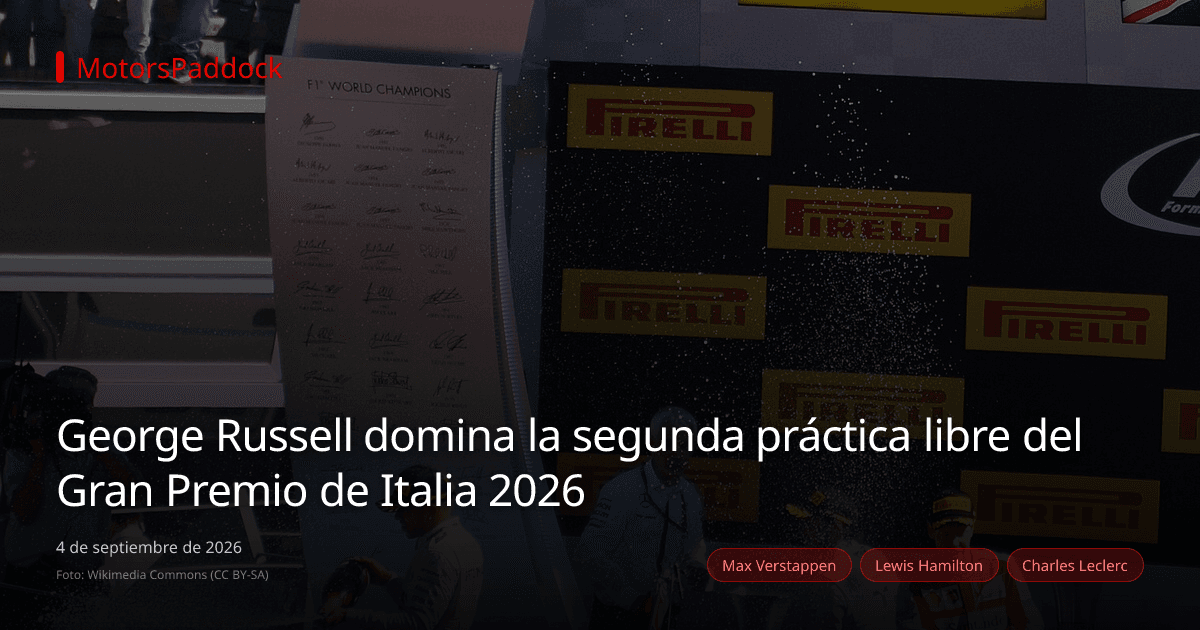 George Russell domina la segunda práctica libre del Gran Premio de Italia 2026