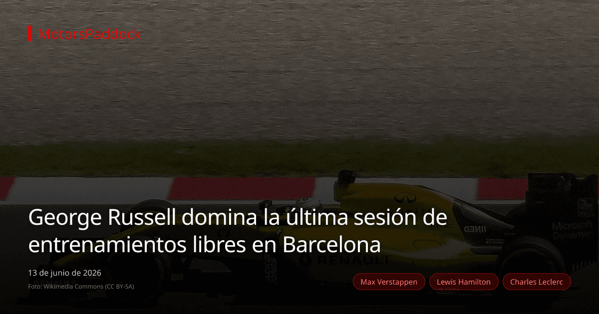 George Russell domina la última sesión de entrenamientos libres en Barcelona