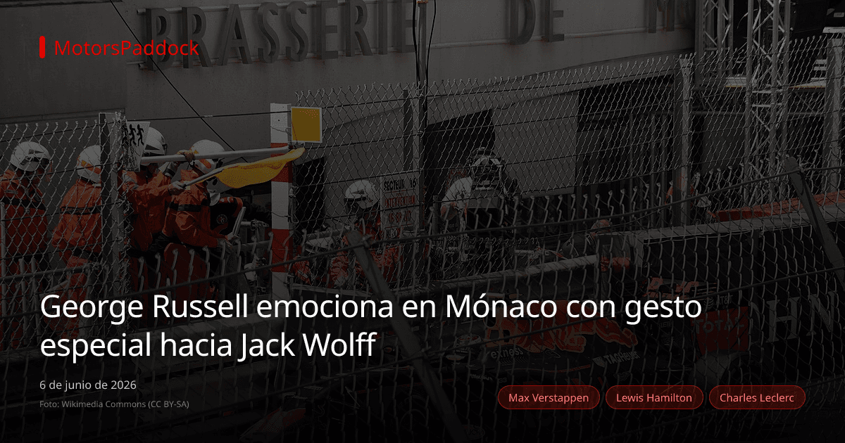 George Russell emociona en Mónaco con gesto especial hacia Jack Wolff