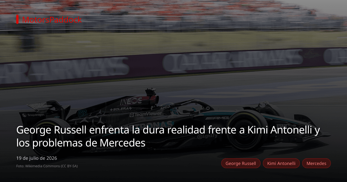George Russell enfrenta la dura realidad frente a Kimi Antonelli y los problemas de Mercedes
