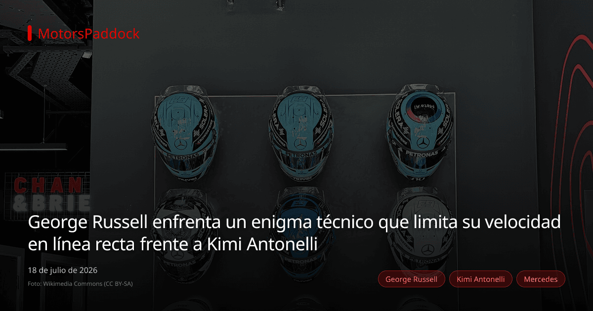 George Russell enfrenta un enigma técnico que limita su velocidad en línea recta frente a Kimi Antonelli
