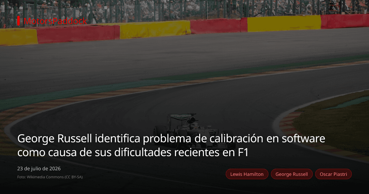 George Russell identifica problema de calibración en software como causa de sus dificultades recientes en F1